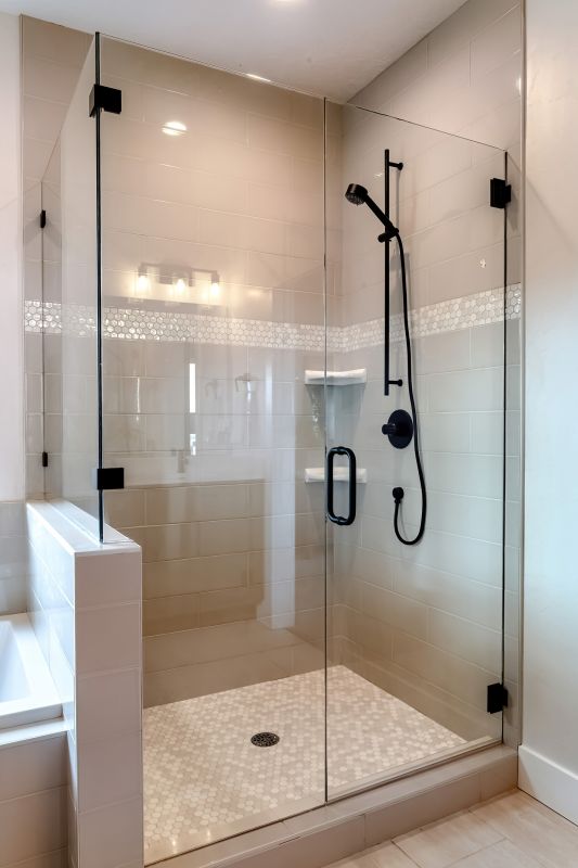 Tile and Glass Shower